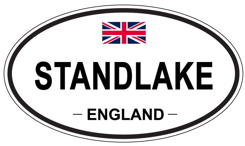 STANDLAKE, ENGLAND - Oval Sticker