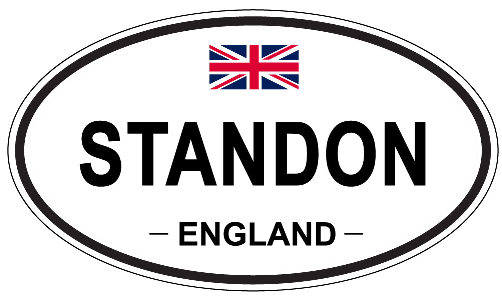 STANDON, ENGLAND - Oval Sticker