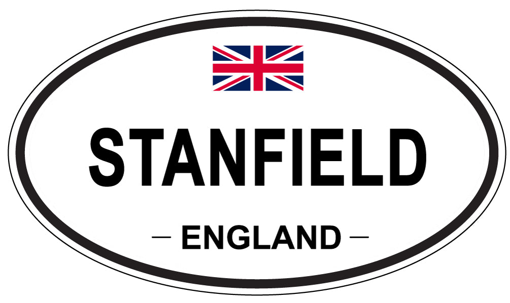 STANFIELD, ENGLAND - Oval Sticker