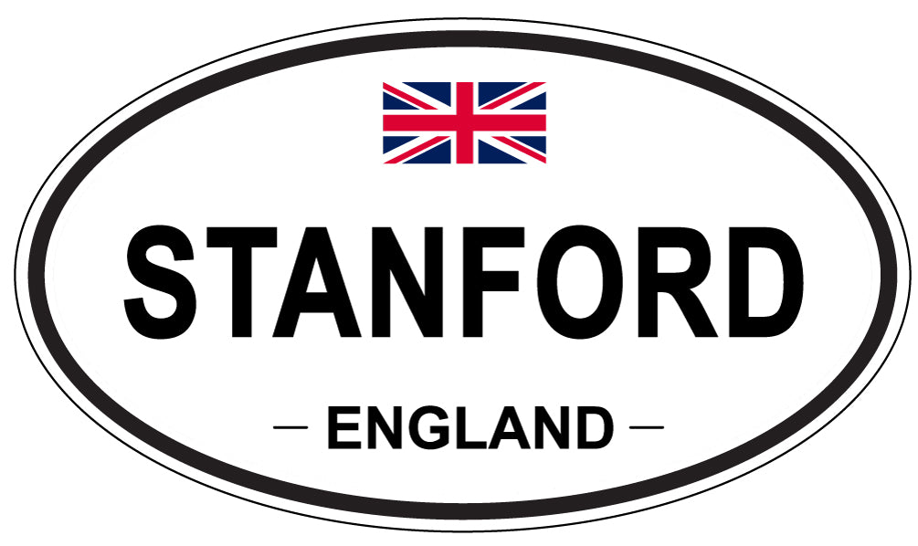 STANFORD, ENGLAND - Oval Sticker
