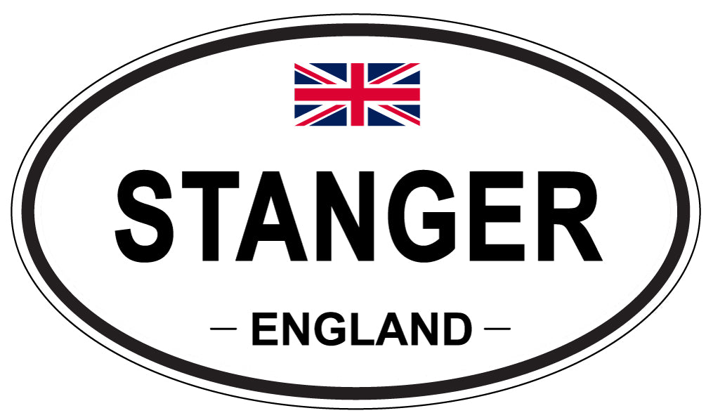STANGER, ENGLAND - Oval Sticker