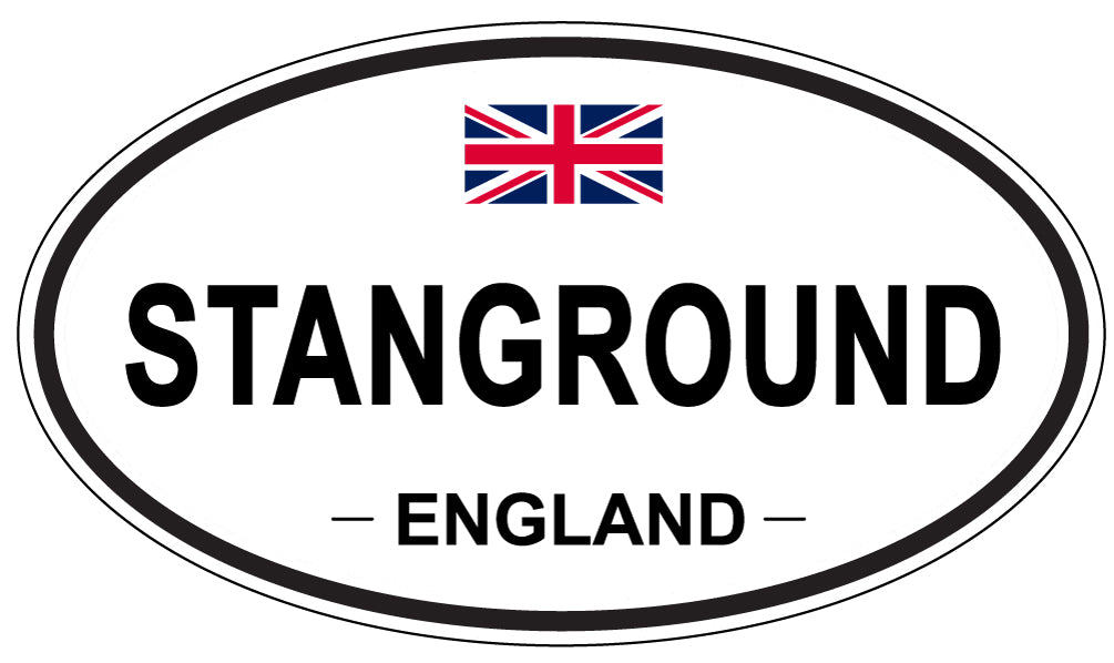 STANGROUND, ENGLAND - Oval Sticker