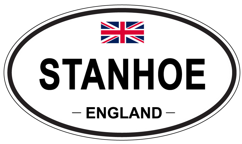 STANHOE, ENGLAND - Oval Sticker