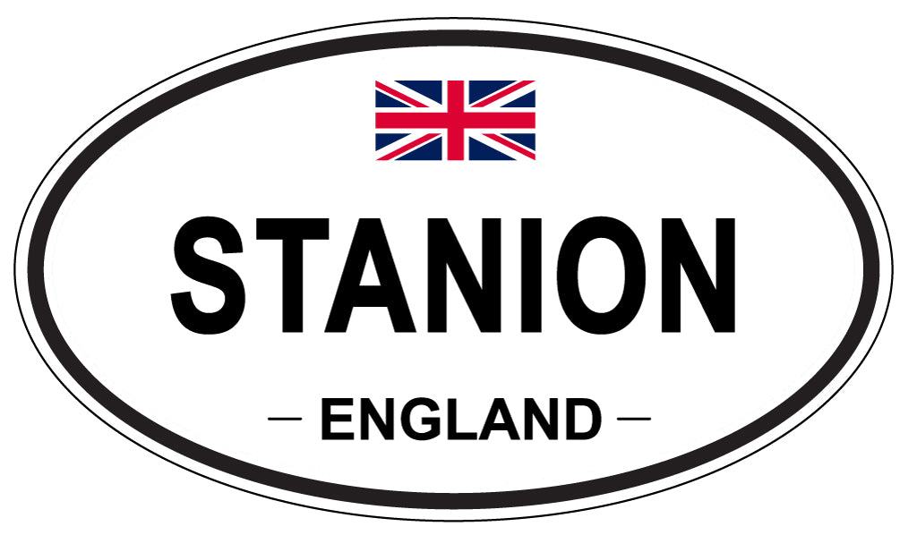 STANION, ENGLAND - Oval Sticker