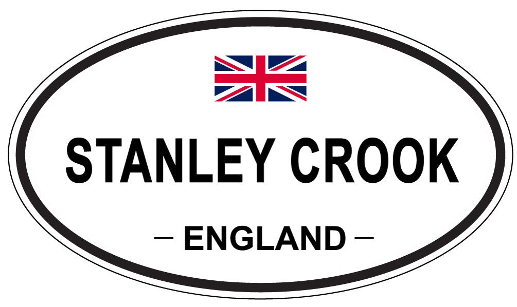 STANLEY CROOK, ENGLAND - Oval Sticker
