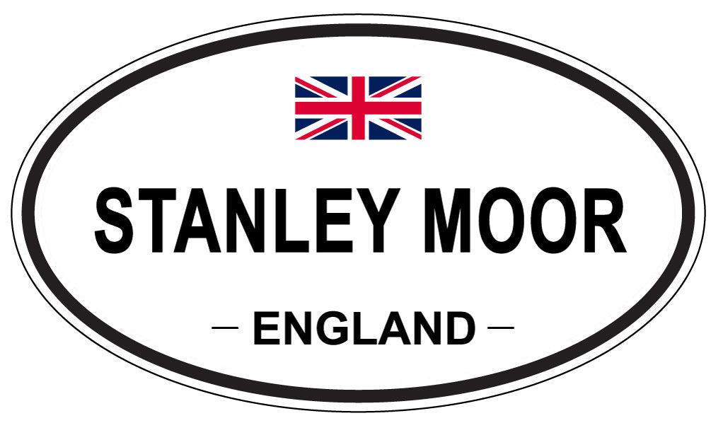 STANLEY MOOR, ENGLAND - Oval Sticker