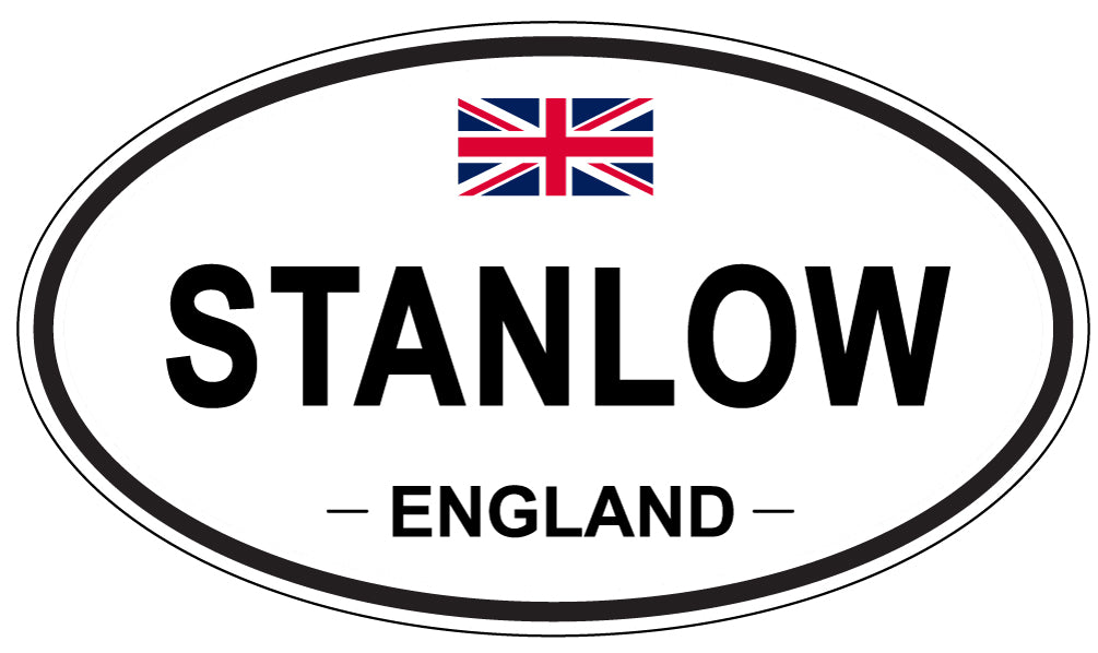 STANLOW, ENGLAND - Oval Sticker