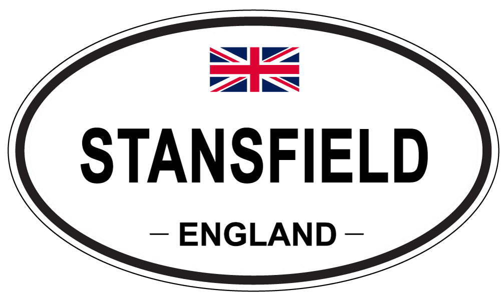 STANSFIELD, ENGLAND - Oval Sticker