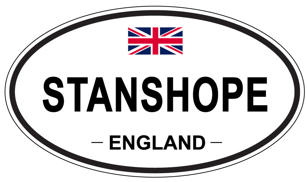 STANSHOPE, England - Oval Magnet