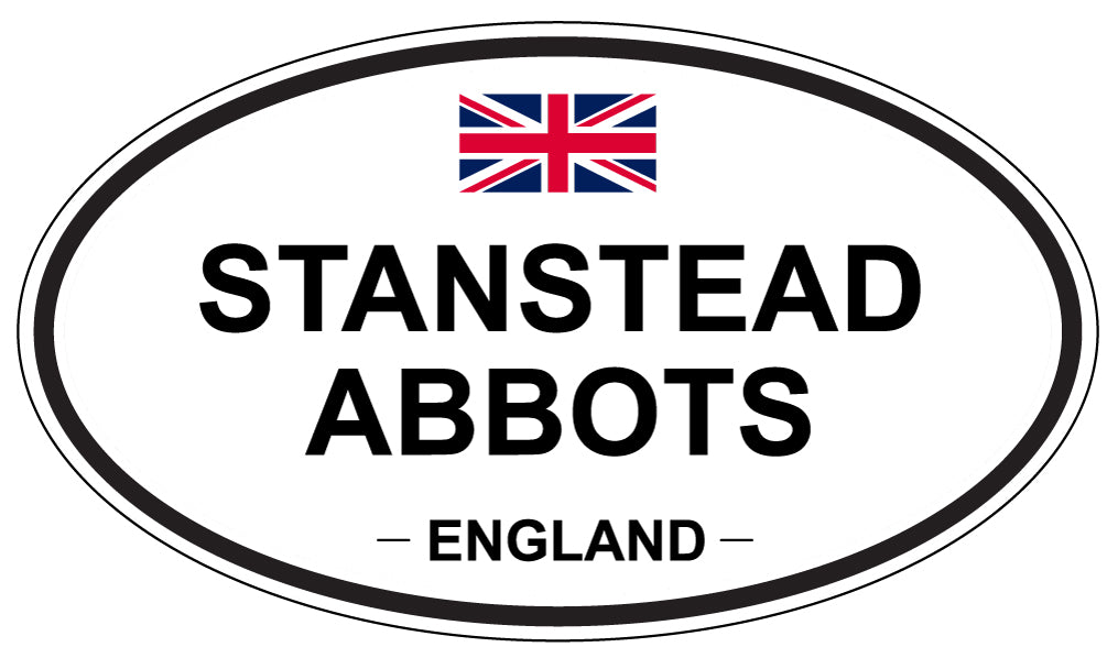 STANSTEAD ABBOTS, ENGLAND - Oval Sticker