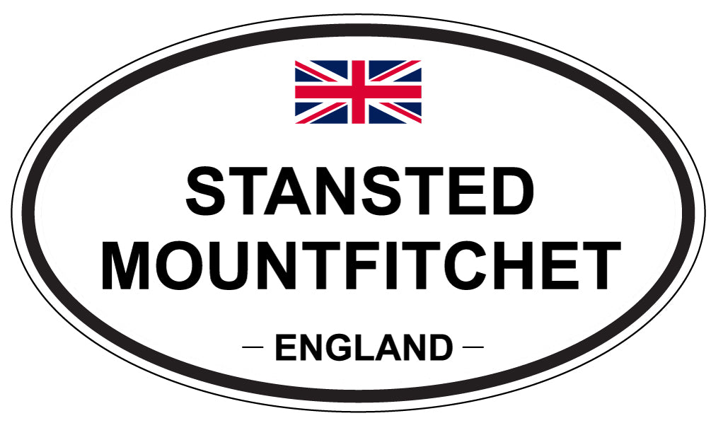 STANSTED MOUNTFITCHET, ENGLAND - Oval Sticker