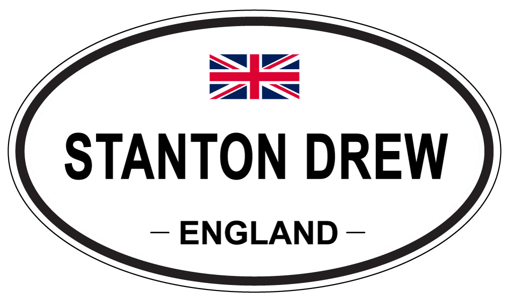 STANTON DREW, ENGLAND - Oval Sticker