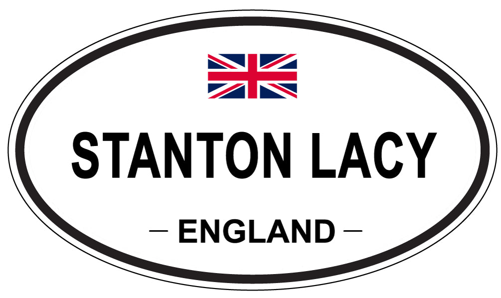 STANTON LACY, England - Oval Magnet