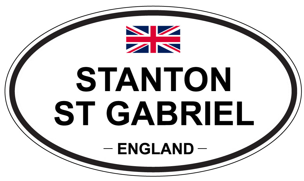 STANTON ST GABRIEL, ENGLAND - Oval Sticker