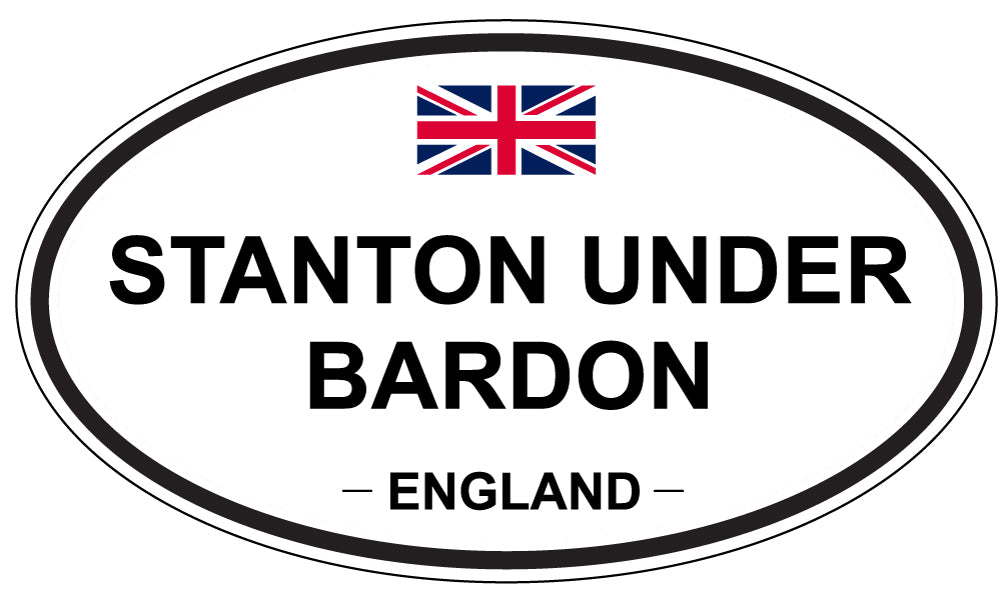 STANTON UNDER BARDON, ENGLAND - Oval Sticker
