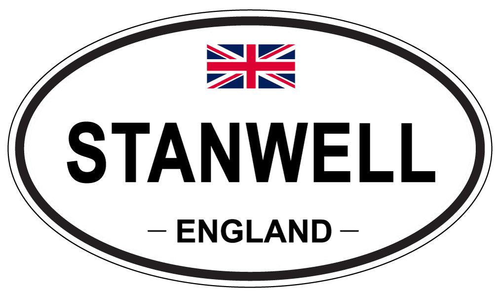 STANWELL, ENGLAND - Oval Sticker