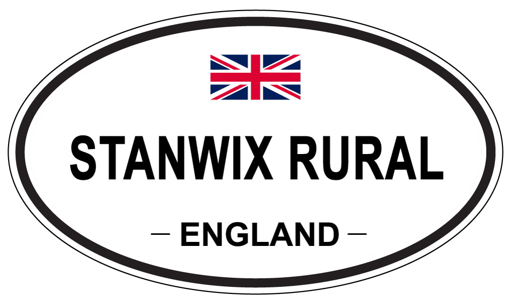 STANWIX RURAL, ENGLAND - Oval Sticker