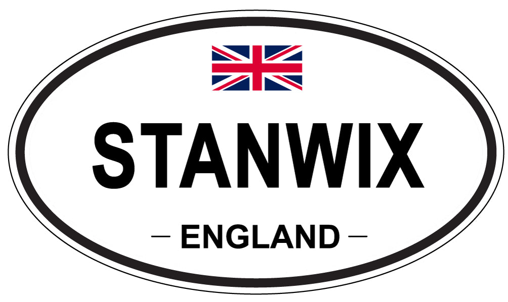 STANWIX, ENGLAND - Oval Sticker
