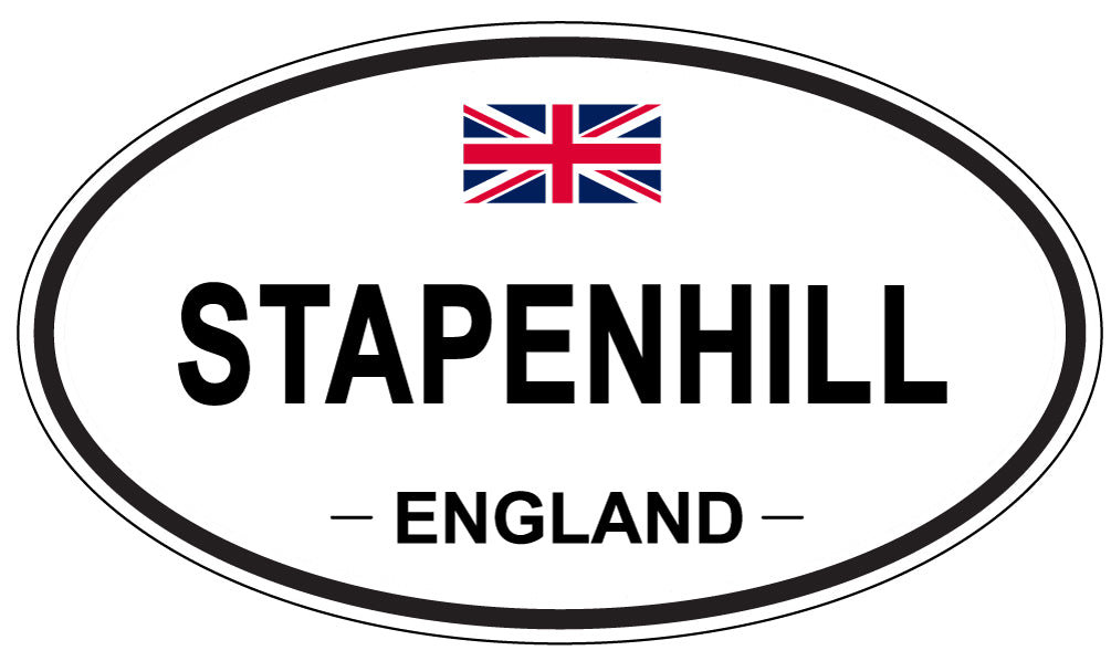 STAPENHILL, ENGLAND - Oval Sticker