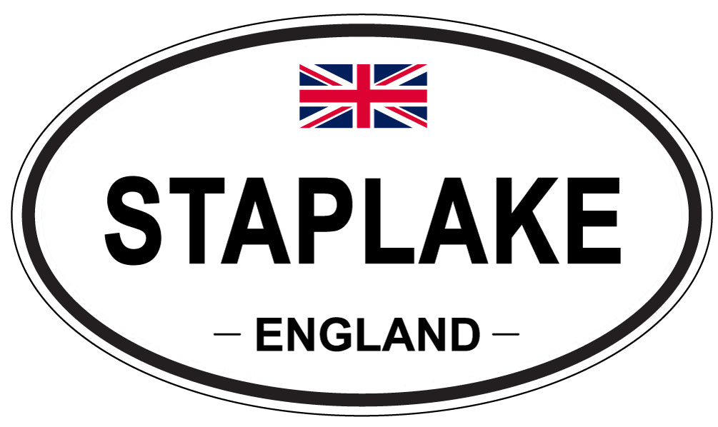 STAPLAKE, ENGLAND - Oval Sticker