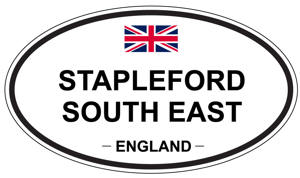 STAPLEFORD SOUTH EAST, ENGLAND - Oval Sticker