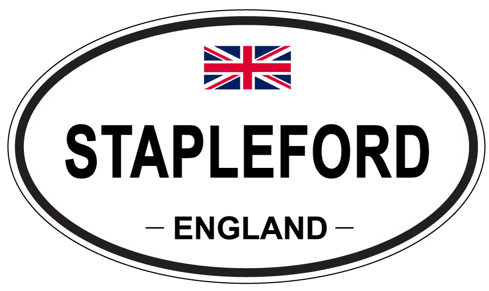 STAPLEFORD, ENGLAND - Oval Sticker