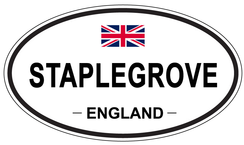 STAPLEGROVE, ENGLAND - Oval Sticker