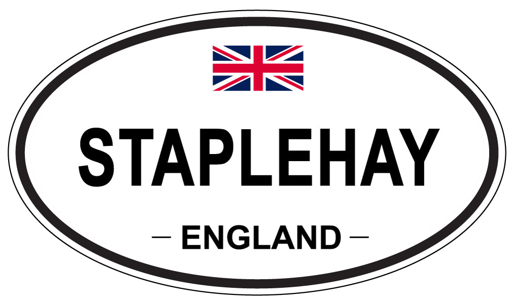 STAPLEHAY, ENGLAND - Oval Sticker