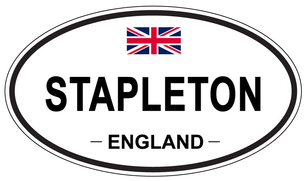 STAPLETON, ENGLAND - Oval Sticker