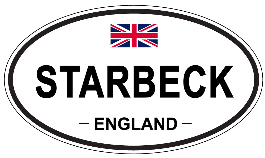 STARBECK, England - Oval Magnet
