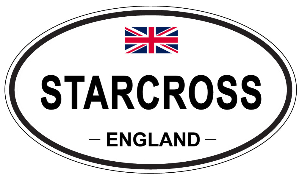 STARCROSS, ENGLAND - Oval Sticker