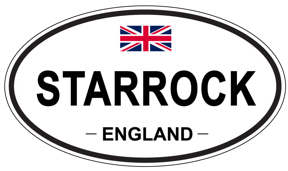STARROCK, ENGLAND - Oval Sticker