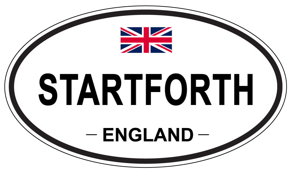 STARTFORTH, England - Oval Magnet