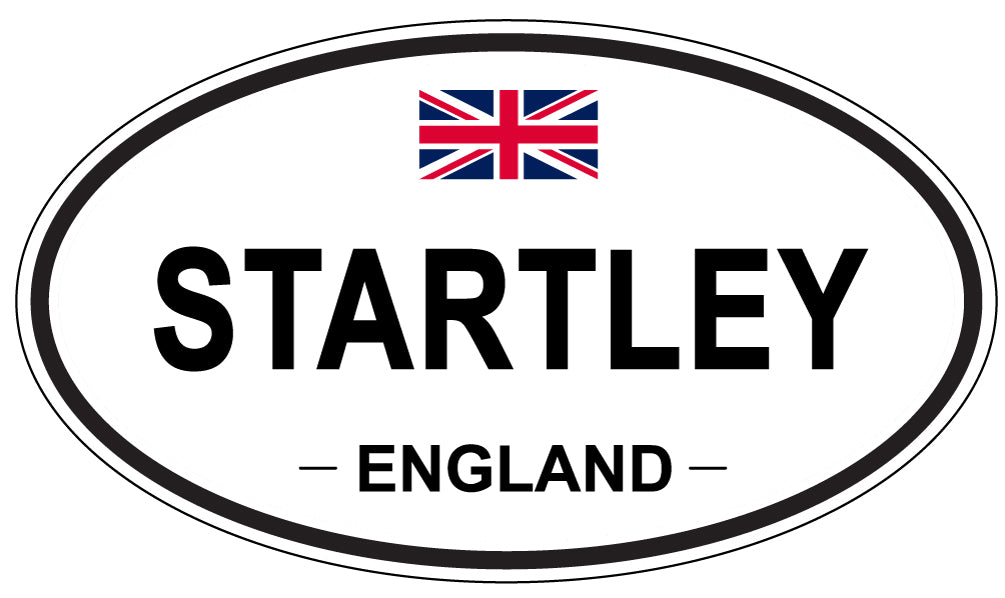 STARTLEY, ENGLAND - Oval Sticker