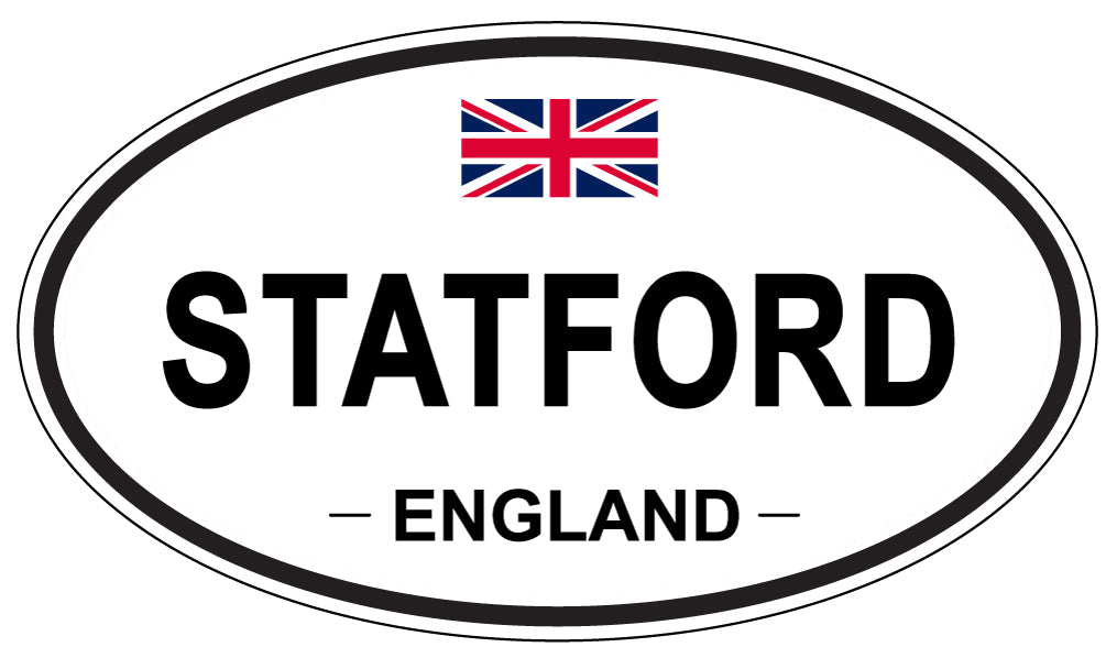 STATFORD, ENGLAND - Oval Sticker