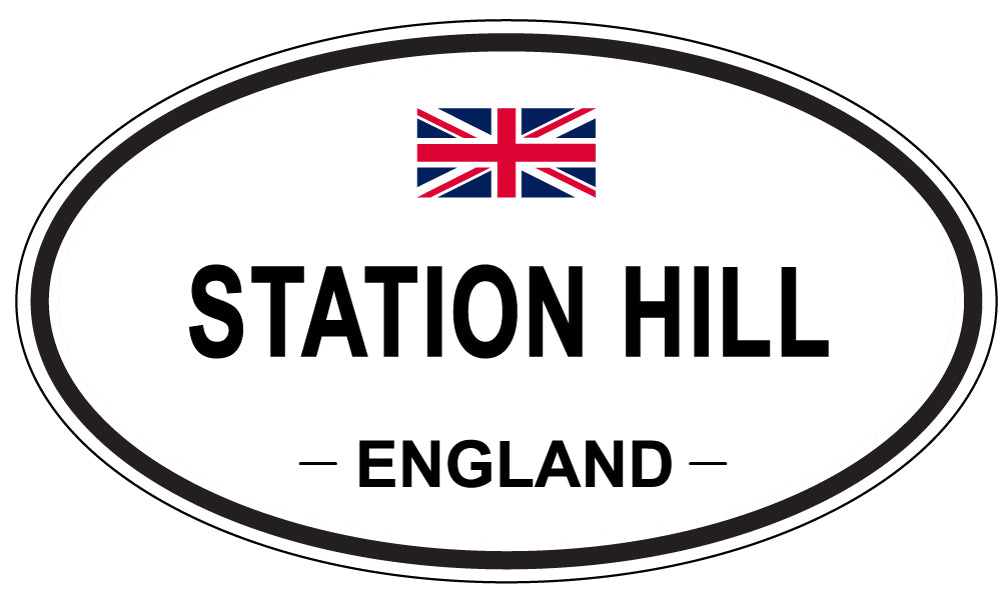 STATION HILL, England - Oval Magnet