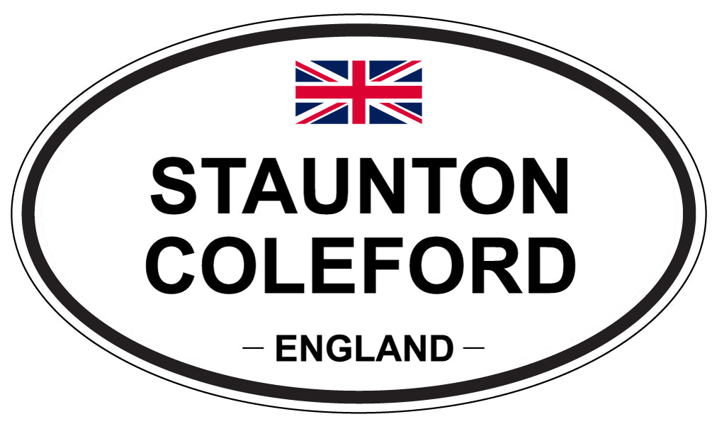 STAUNTON COLEFORD, ENGLAND - Oval Sticker