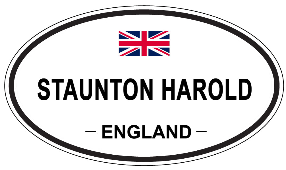 STAUNTON HAROLD, ENGLAND - Oval Sticker