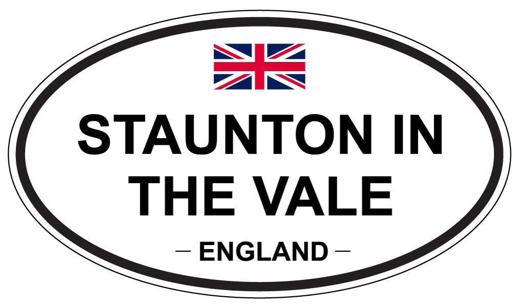 STAUNTON IN THE VALE, ENGLAND - Oval Sticker