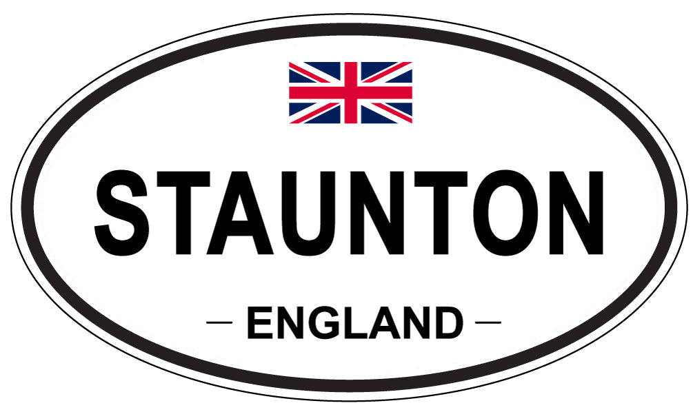 STAUNTON, ENGLAND - Oval Sticker