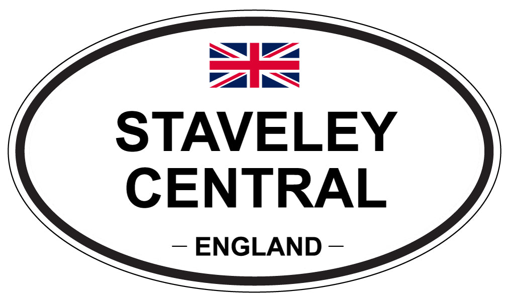 STAVELEY CENTRAL, England - Oval Magnet