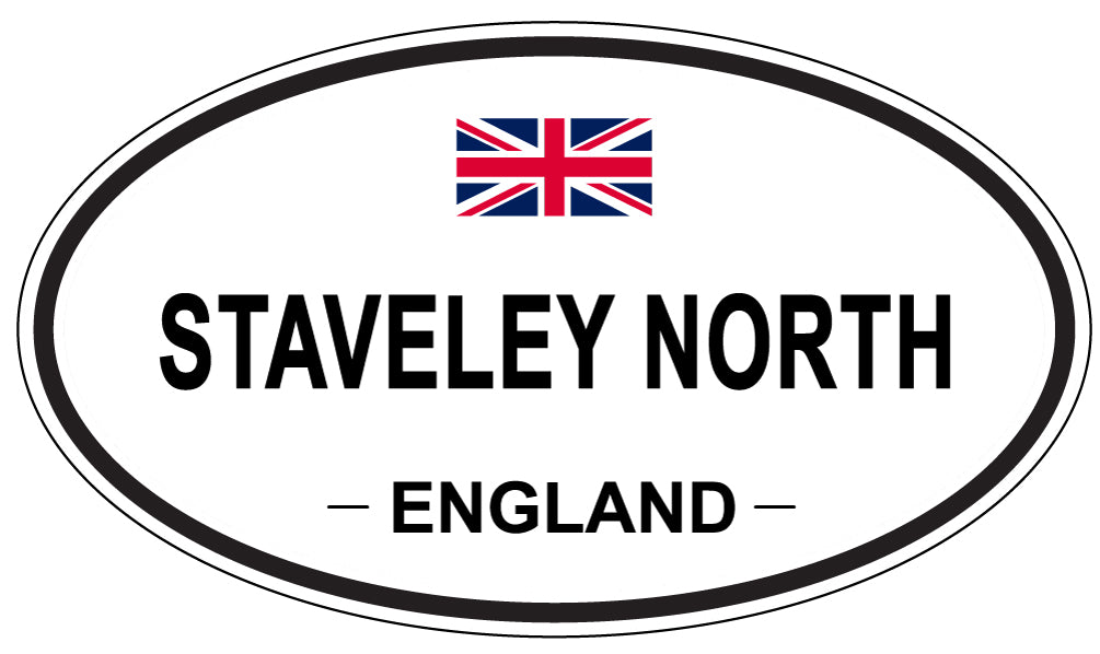 STAVELEY NORTH, England - Oval Magnet