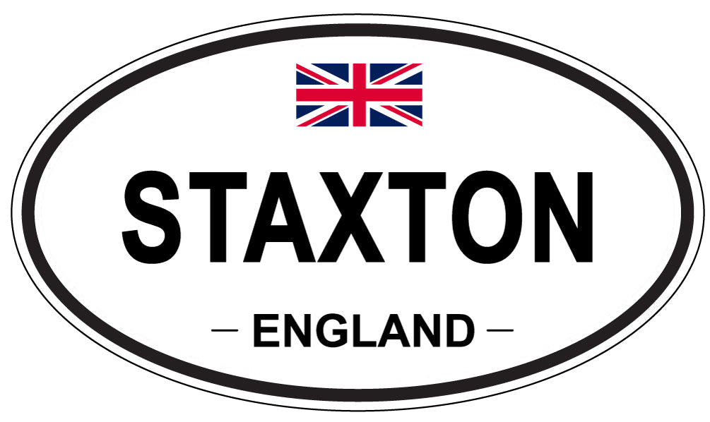 STAXTON, ENGLAND - Oval Sticker
