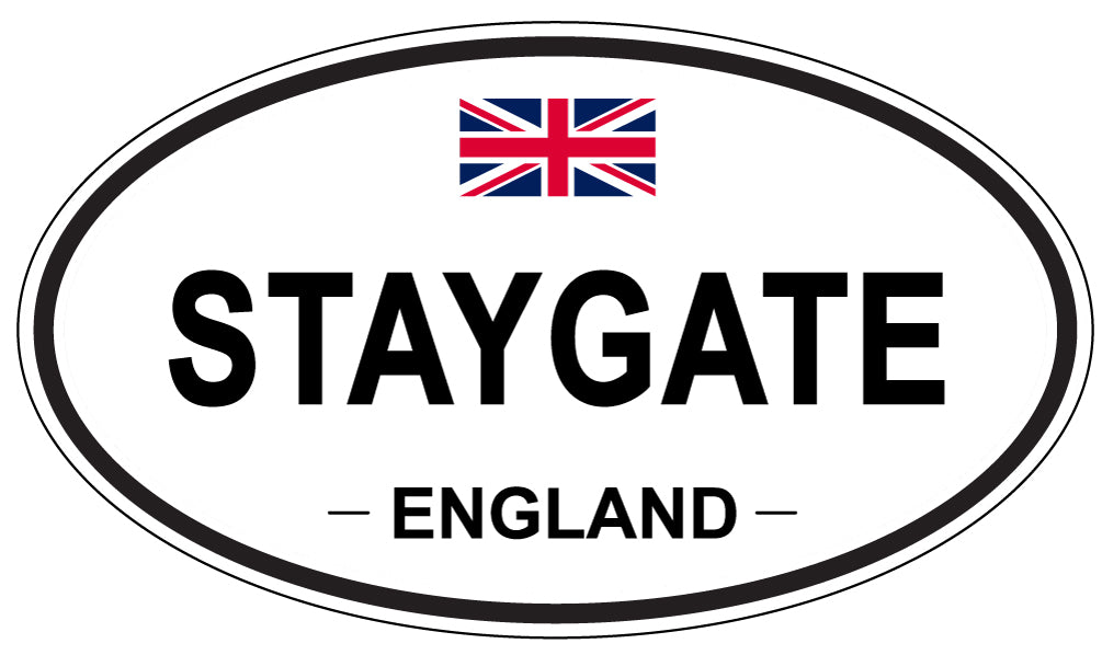 STAYGATE, ENGLAND - Oval Sticker