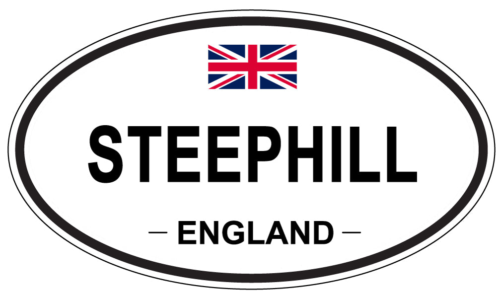 STEEPHILL, England - Oval Magnet