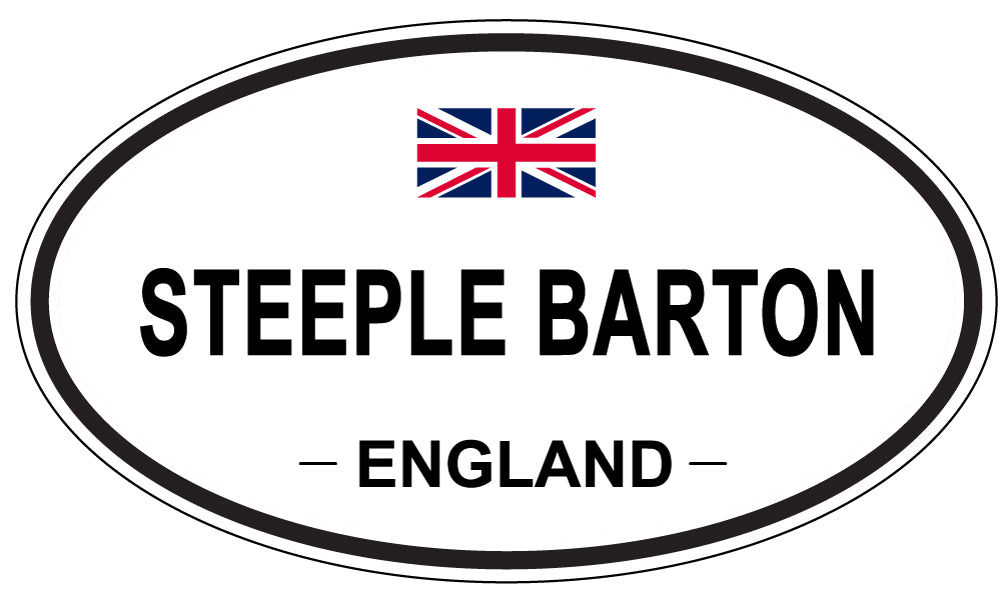 STEEPLE BARTON, England - Oval Magnet