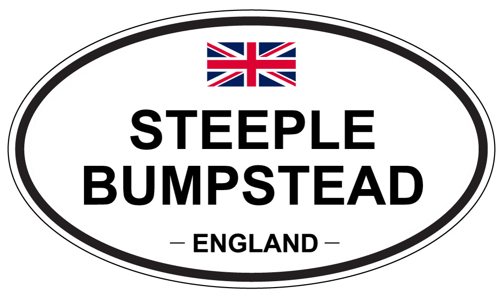 STEEPLE BUMPSTEAD, ENGLAND - Oval Sticker