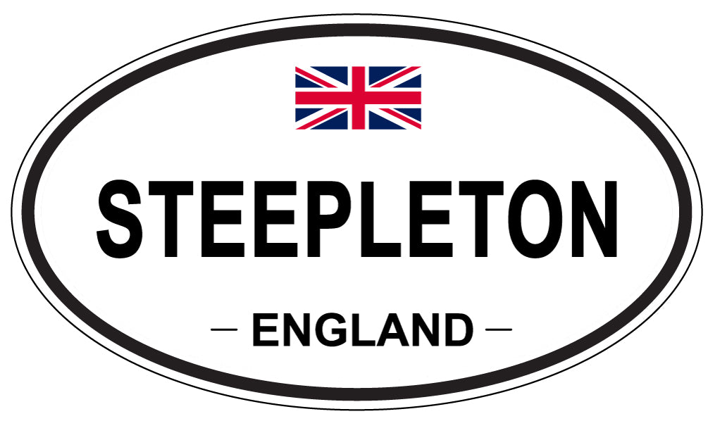 STEEPLETON, ENGLAND - Oval Sticker