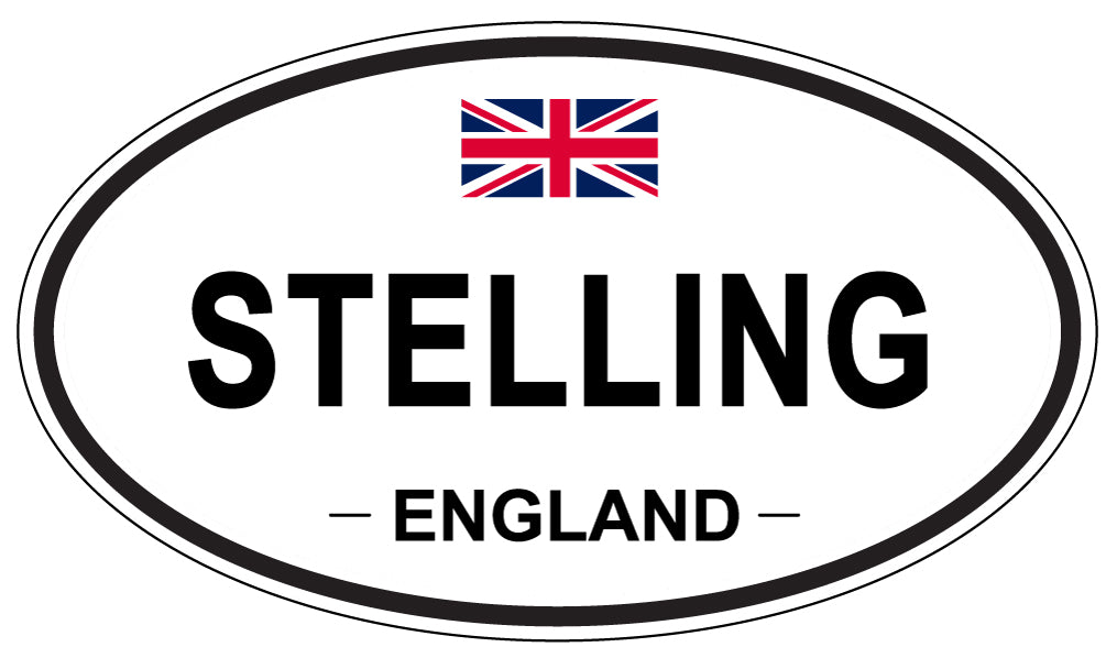 STELLING, ENGLAND - Oval Sticker