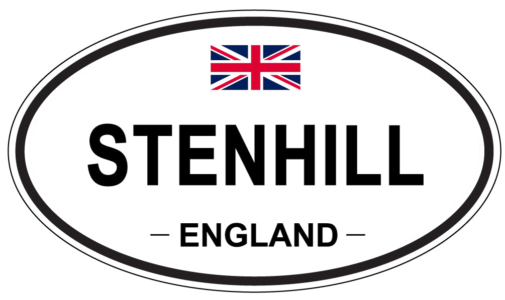 STENHILL, ENGLAND - Oval Sticker